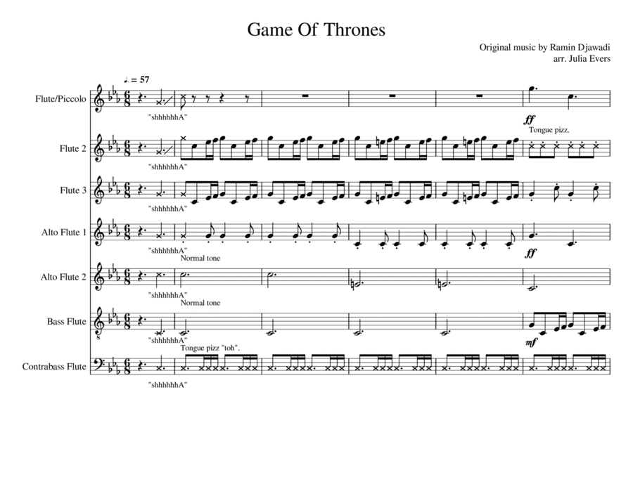 Game Of Thrones (arr. Julia Evers)