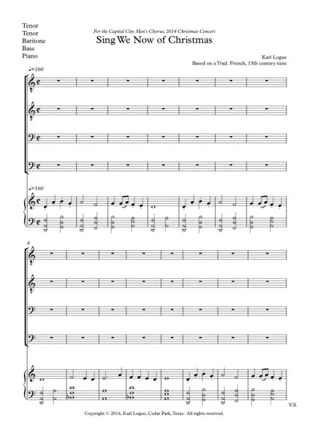 Sing We Now of Christmas (arr. LogueRhythm Productions)