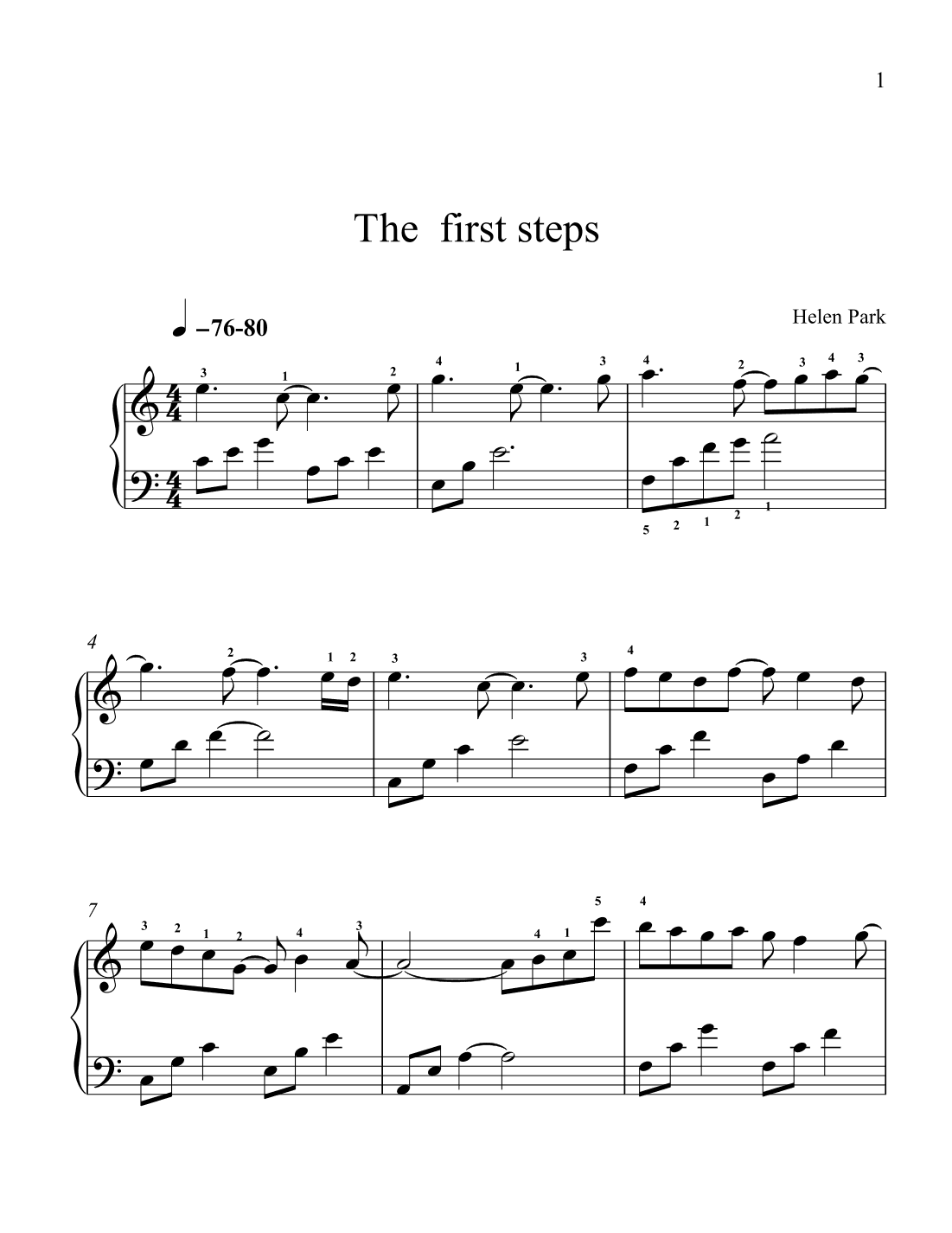 The First steps