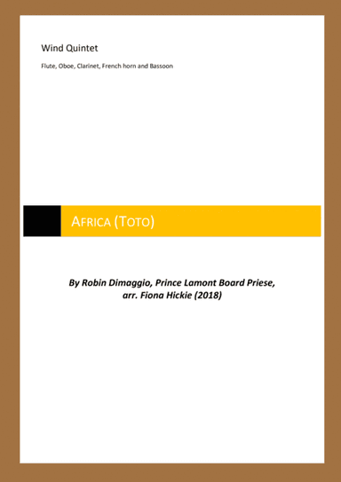 Africa (arr. Fiona Hickie)