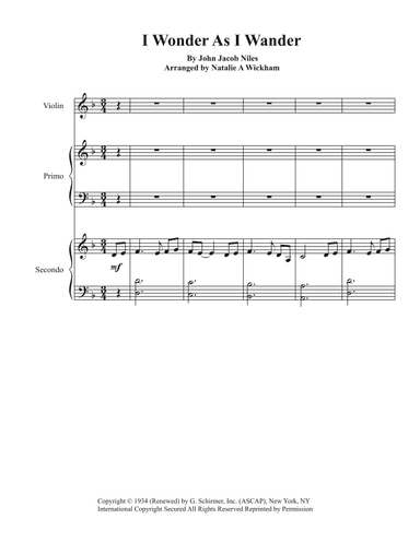 I Wonder As I Wander (arr. Natalie Weber)