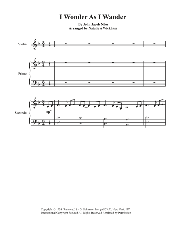 I Wonder As I Wander (arr. Natalie Weber)