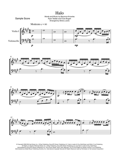 Halo (arr. Sherry Lewis)
