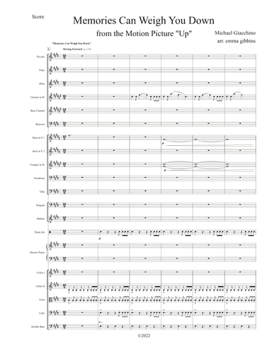 Memories Can Weigh You Down (arr. emma gibbins)