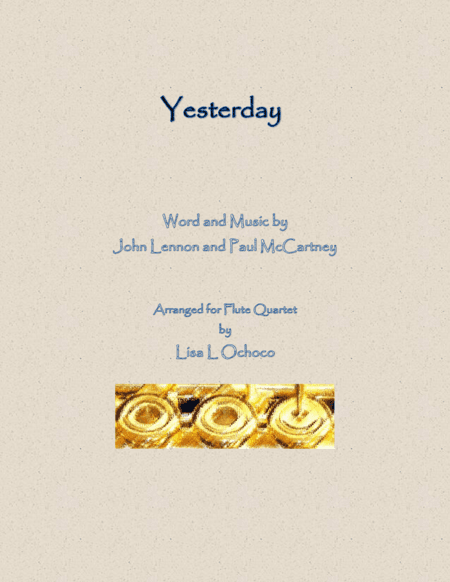 Yesterday (arr. Lisa L Ochoco)