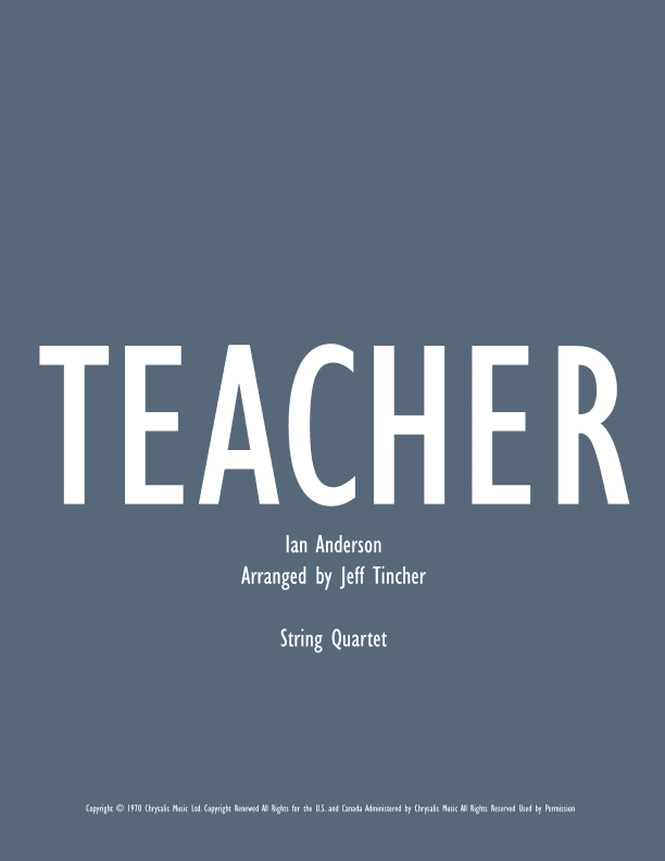 Teacher (arr. Jeff Tincher)
