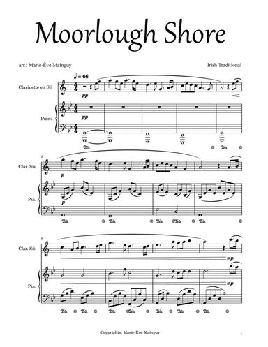 Moorlough Shore (arr. Marie-Ève Mainguy)