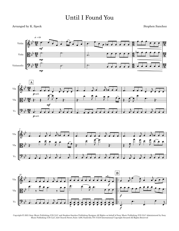 Until I Found You (arr. K. Speck)