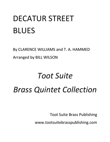 Decatur Street Blues (arr. Bill Wilson)