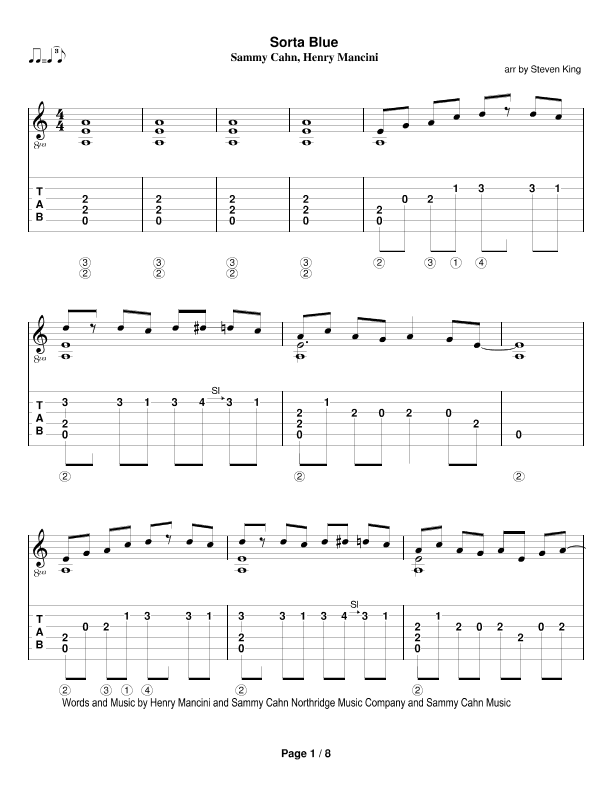 Sorta Blue (arr. Steven King)