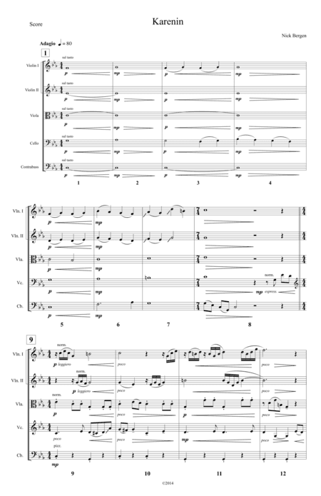 Karenin - Tone Poem for String Orchestra