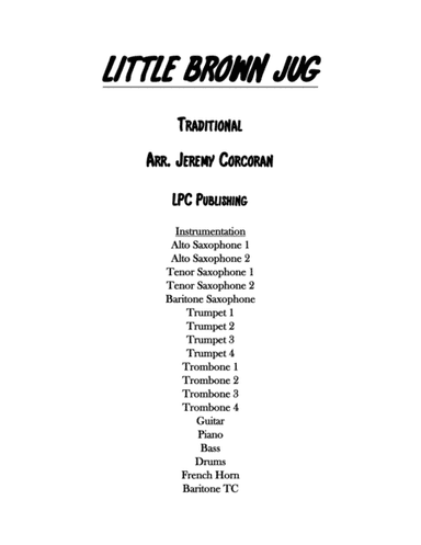 Little Brown Jug for Jazz Band (arr. Jeremy Corcoran)