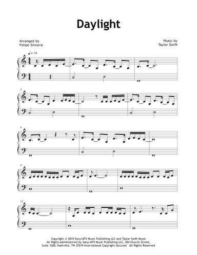 Daylight (arr. Felipe Silveira)