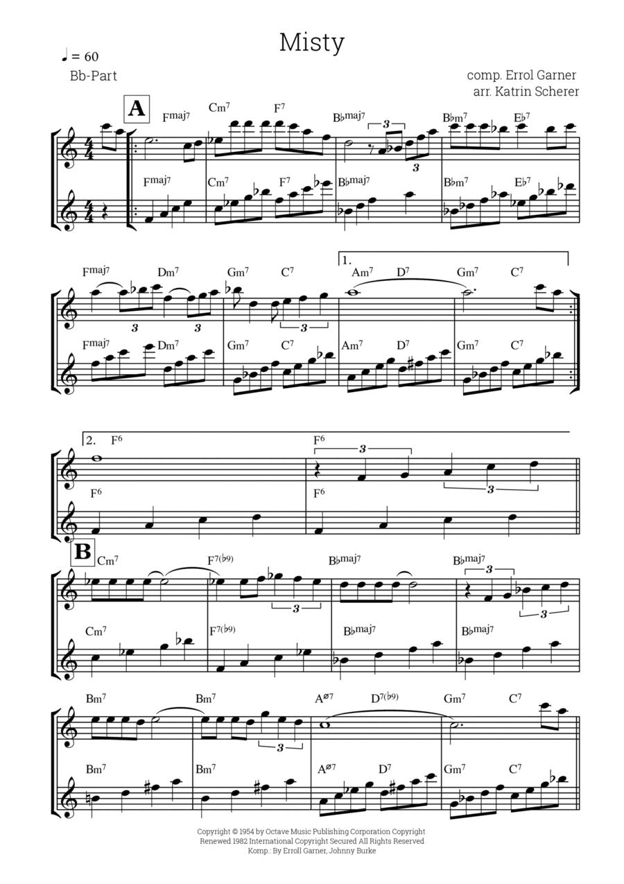 Misty (arr. Katrin Scherer)