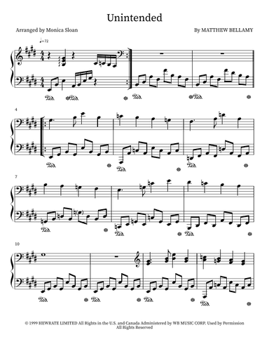 Unintended (arr. M. Sloan)