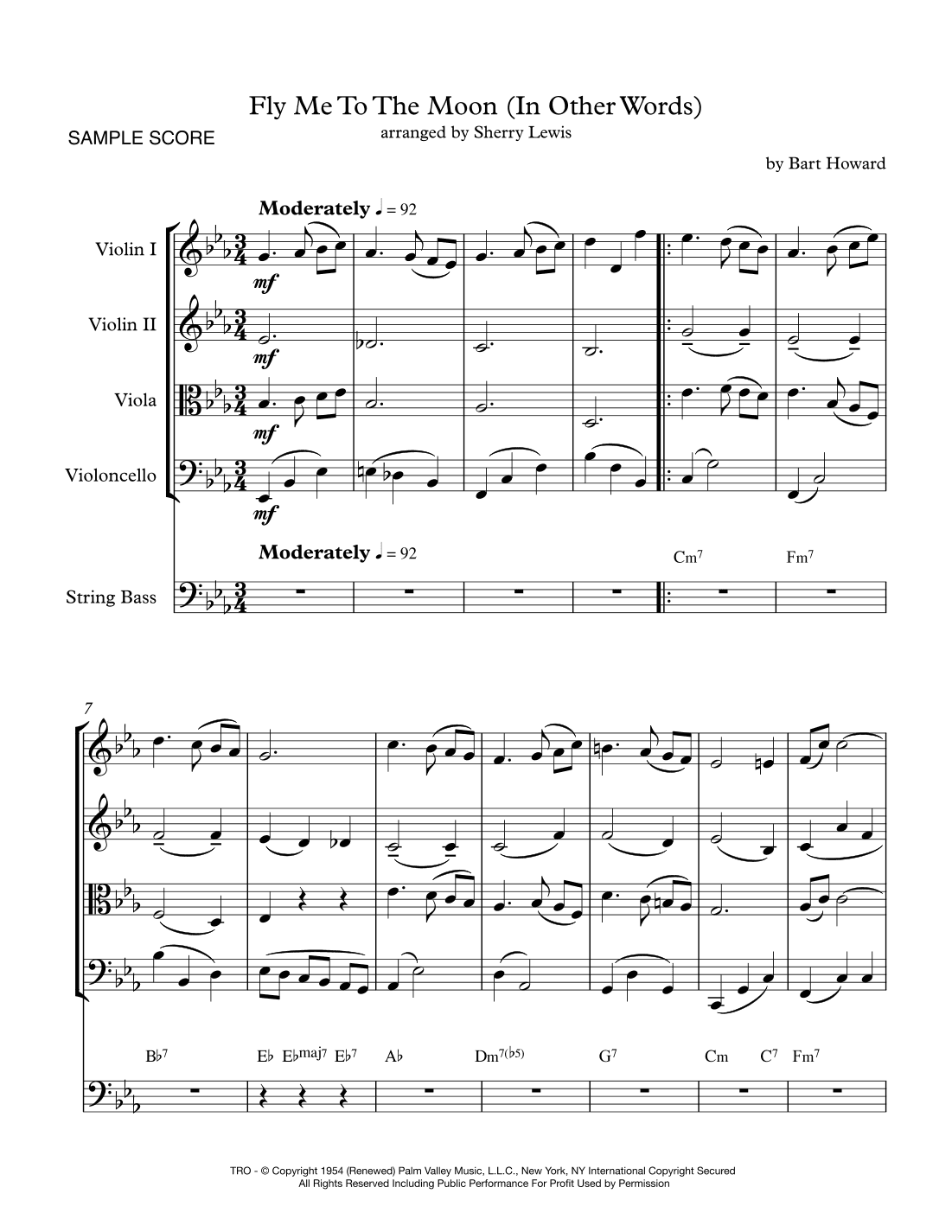 Fly Me To The Moon (in Other Words) (arr. Sherry Lewis)