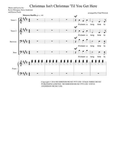 Christmas Isn't Christmas 'til You Get Here (arr. Chad Weirick)