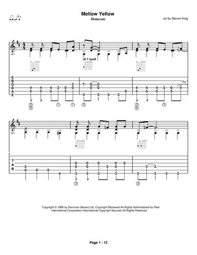 Mellow Yellow (arr. Steven King)