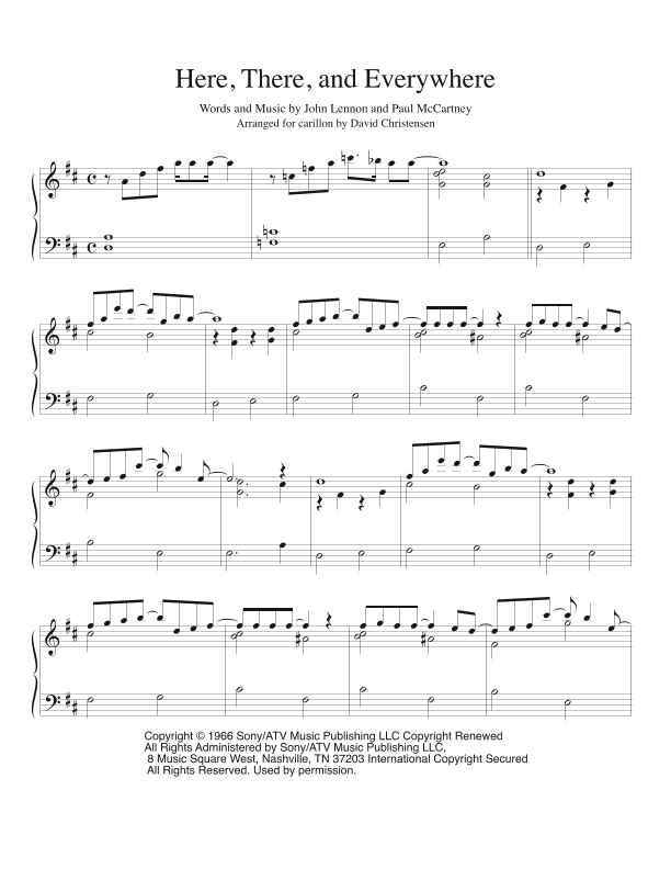 Here, There And Everywhere (arr. David Christensen)