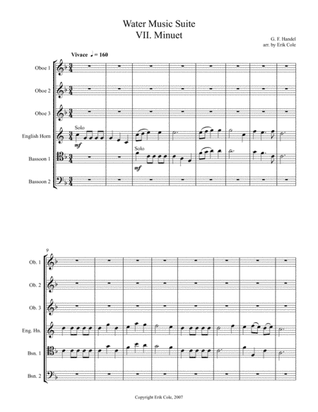 Water Music Suite, Mvt. 7 (arr. Erik Cole)