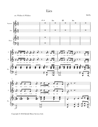 Lies (arr. Sara & Annette Wallace)