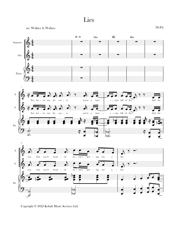 Lies (arr. Sara & Annette Wallace)