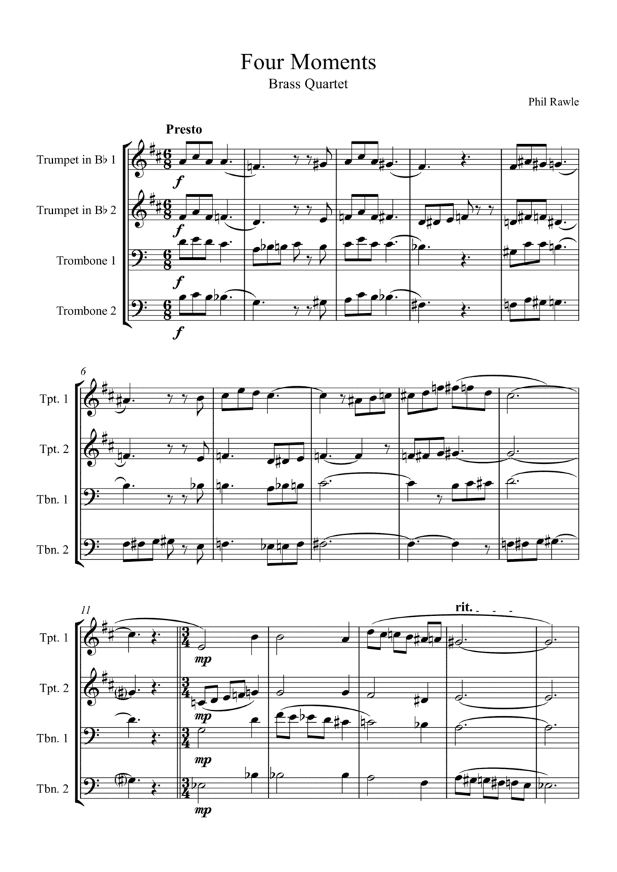 Four Moments - Brass Quartet