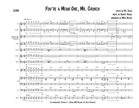 You're A Mean One, Mr. Grinch (arr. Mike Hyziak)