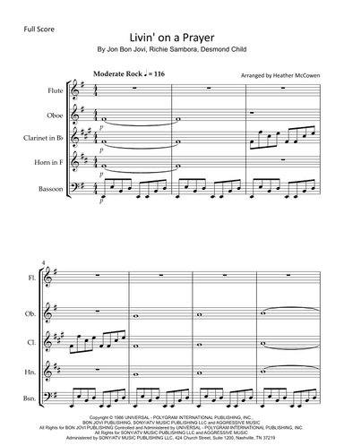 Livin' On A Prayer (arr. Heather McCowen)