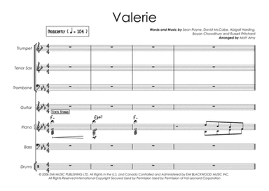 Valerie (arr. Matt Amy)
