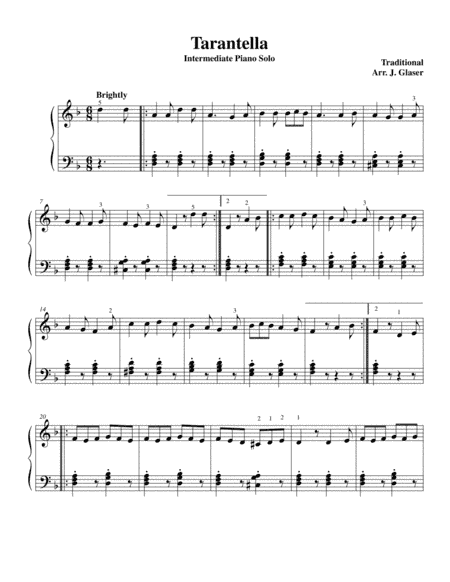 Tarantella (arr. Jeremy Glaser)