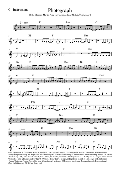 Photograph (arr. Fabio Eduardo de Oliveira)