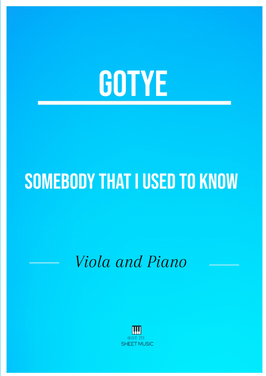 Somebody That I Used To Know (arr. André Laitano)
