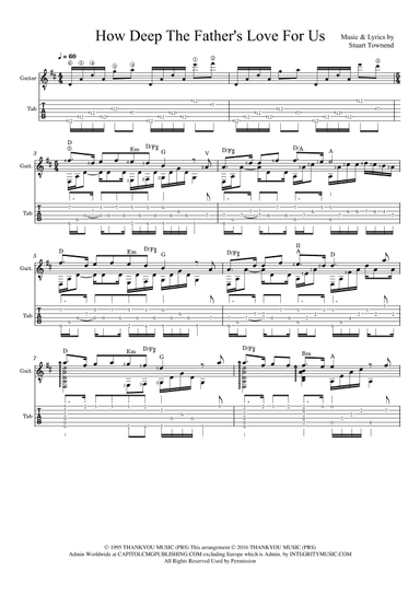 How Deep The Father's Love For Us (arr. J.D. Gerbrandt)