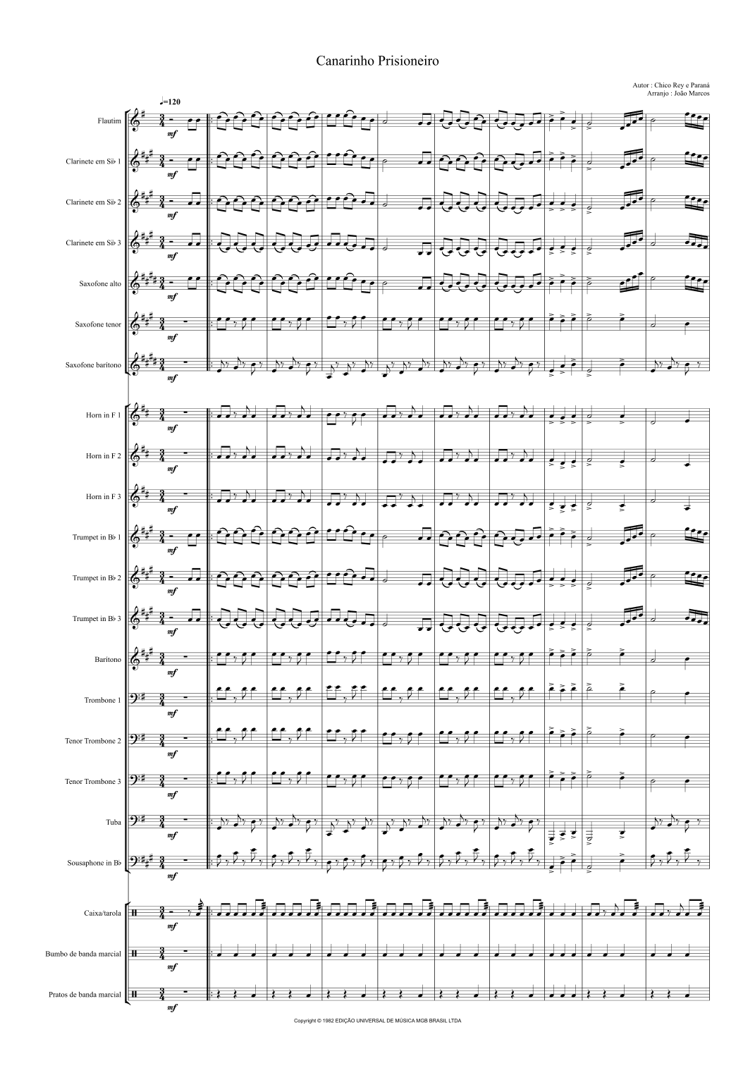 Canarinho Prisioneiro (arr. João Marcos Maciel)