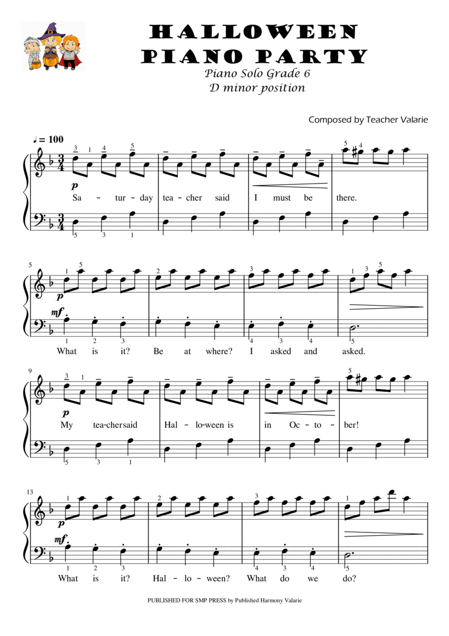 Halloween Piano Party | Piano Solo Intermediate