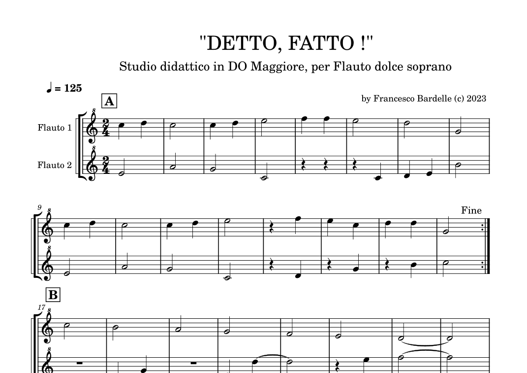 DETTO, FATTO !