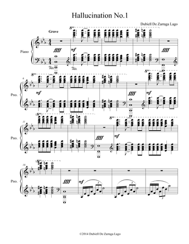 Hallucinations for Piano No.1