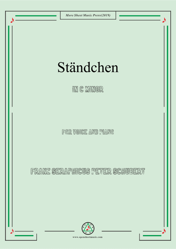 Schubert-Ständchen,in c minor,for Voice&Piano (arr. MSM)