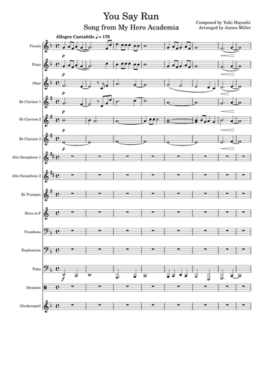 You Say Run (arr. James Miller)