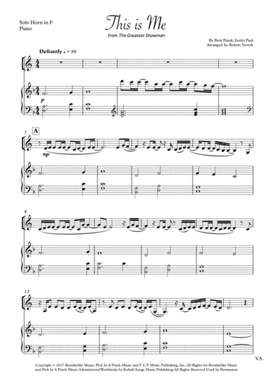 This Is Me (arr. Robert Newth)