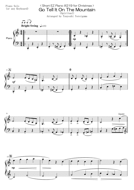 Go Tell It On The Mountain (arr. Tsuyoshi Yoroiguma)