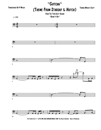 Starsky & Hutch Theme (arr. Accubass)