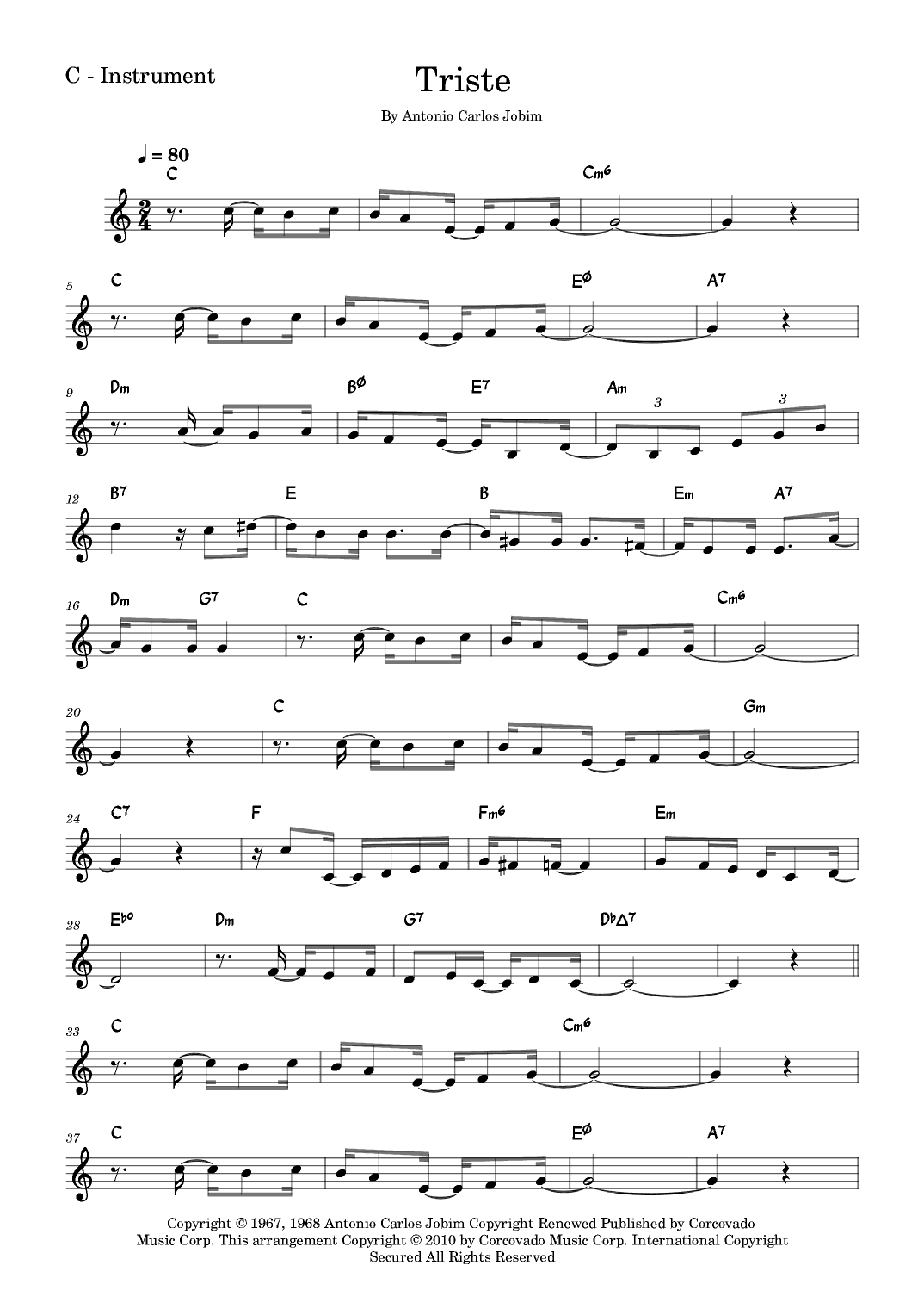 Triste (arr. Fabio Eduardo de Oliveira)