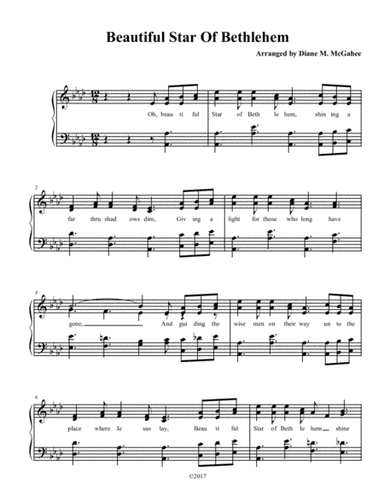 Beautiful Star Of Bethlehem (arr. Diane M. McGahee)