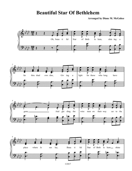 Beautiful Star Of Bethlehem (arr. Diane M. McGahee)
