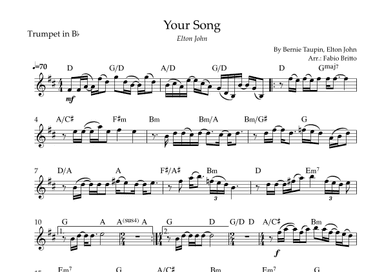 Your Song (arr. Fabio Britto)