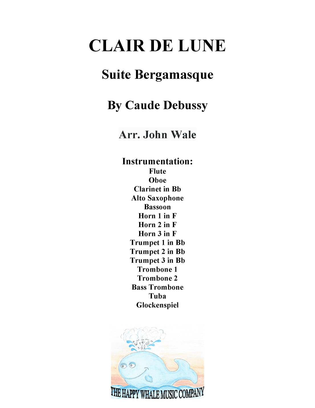 Clair de Lune (arr. John Wale)