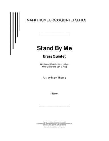 Stand By Me (arr. Mark Thome)