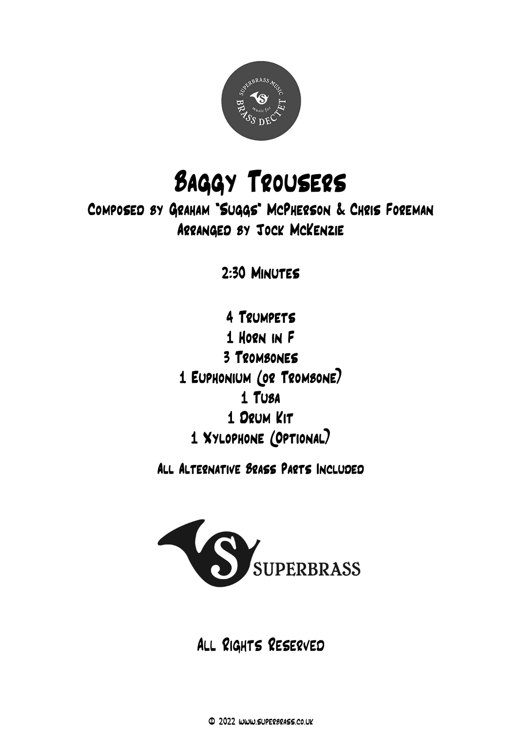Baggy Trousers (arr. Jock McKenzie)